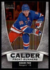 2019-20 O-Pee-Chee Platinum Calder Front-Runners Adam Fox New York Rangers #CF-6