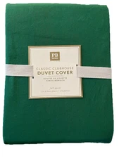 Pottery Barn Teen Classic Clubhouse Full/Queen Duvet Cover_Green_New_T#E