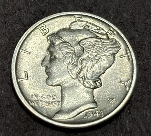 1943-P Mercury Dime - CH BU Uncirculated - 90% Silver
