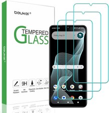  3 Pack Designed for Cricket Icon 6 / AT T Verge Screen Protector Tempered Glas