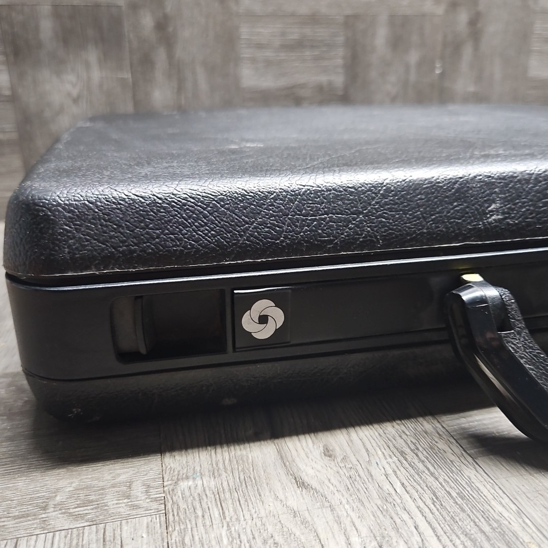 Vintage Samsonite Dispatch Black 1988 Hard Shell BriefCase 18”x 12