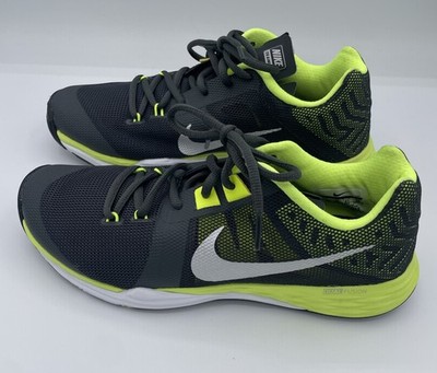 NIKE Train Prime Iron DF Men's Training Shoes BlK/Volt Bright Yellow Green Sz 8