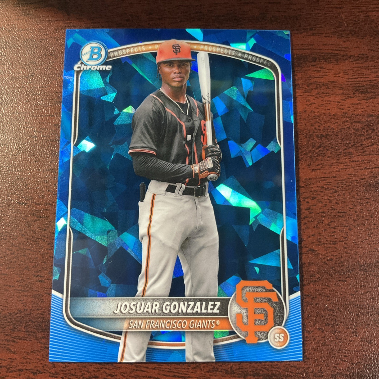 2025 Bowman Chrome Sapphire Edition Josuar Gonzalez #BCP-153 Image Variation