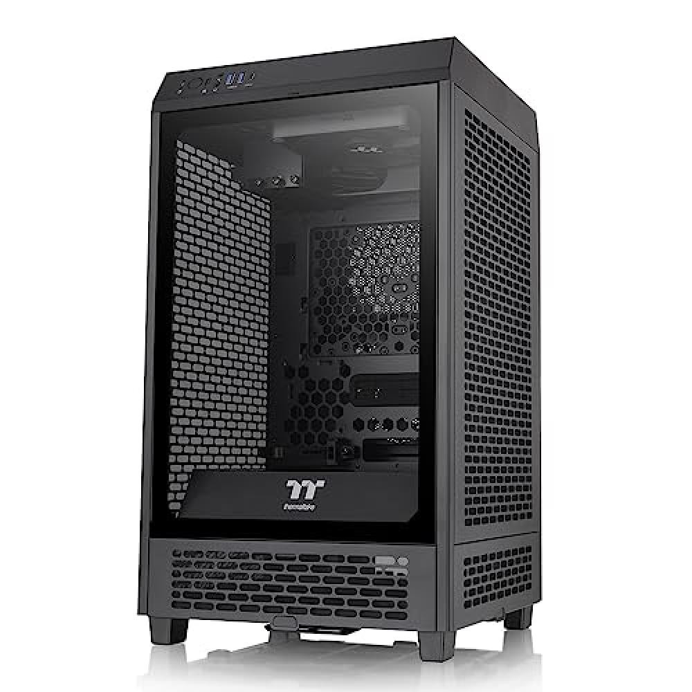 (TG. Mini ITX) Thermaltake Tower 200 Mini-ITX case per computer, 2 ventole CT140