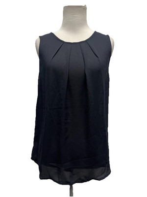 41 Hawthorn Stitch Fix Sleeveless Black Lexie Pleated Blouse Size S NWT