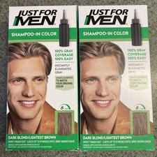 Just For Men Shampoo In Color Dark Brown/lightest Brown 2 Pack