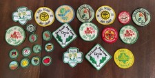 26 GIRL SCOUT PATCHES BADGES 1968-1972 TEXAS CIRCLE T RANCH FT WORTH UNUSED