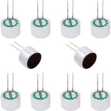 10Pcs Cylindrical Electret Condenser Microphone, 9767-58DB Mini Through Hole ...