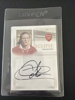 Arsenal Futera 2026 - Emmanuel Petit On Card Legend Auto 3/4 - SSP Rare