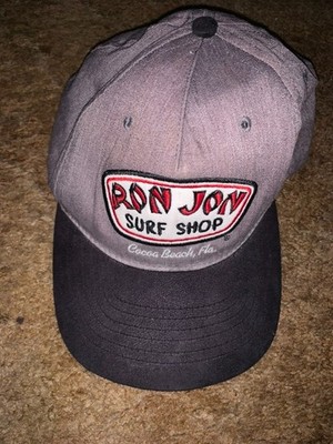 Ron Jon Two-Tone Gray & Black Surf Cap Cocoa Beach, Fla