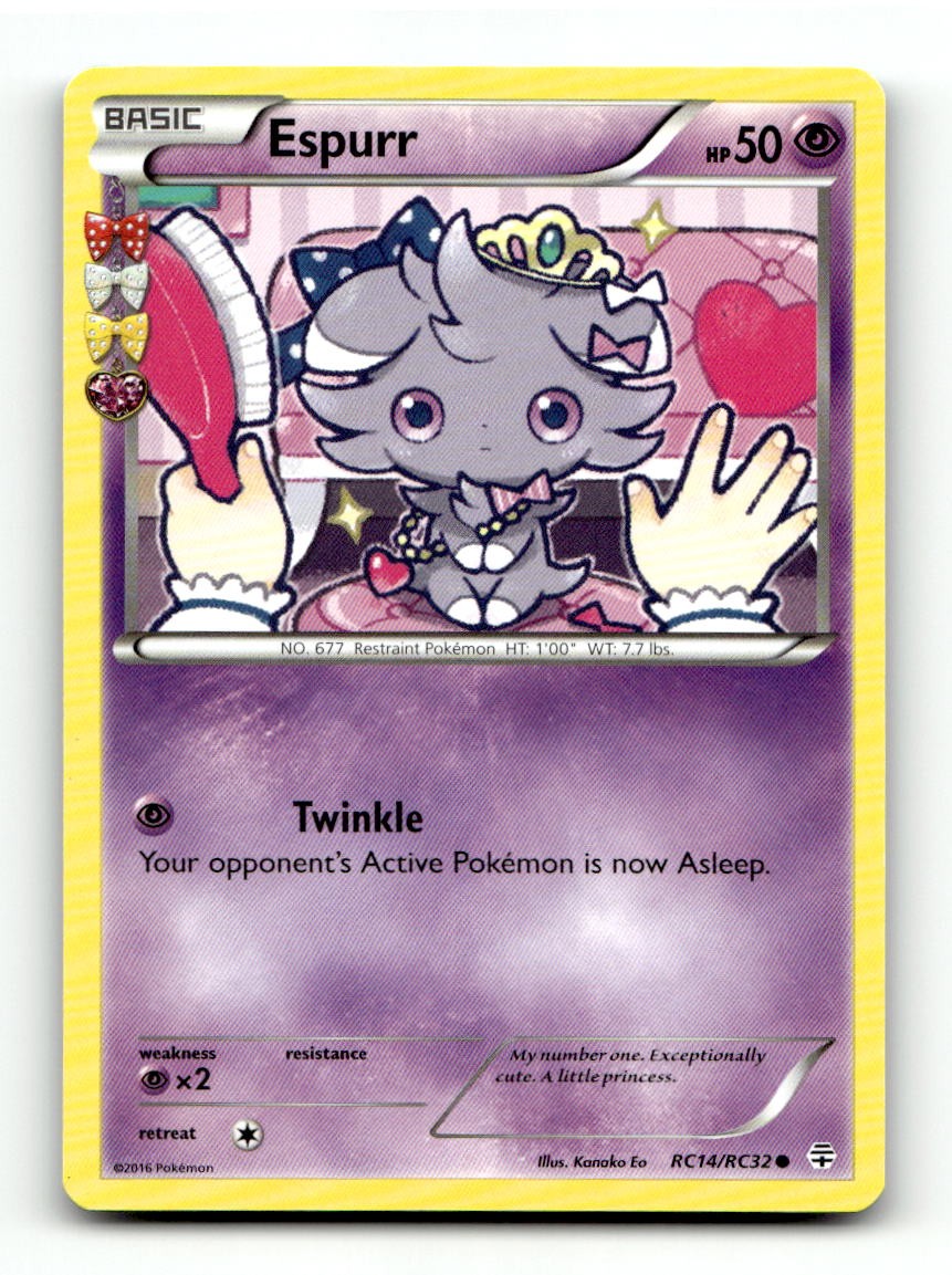 Espurr RC14/RC32 Common Generations Pokemon Lightly Played