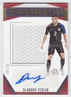 DeAndre Yedlin 2016 Panini U.S. National Team Silhouettes Autograph AUTO 25/75