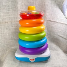 Fisher-Price Giant Rock-a-Stack 15 Inch Large 6 Ring Stacker Toy GJW15