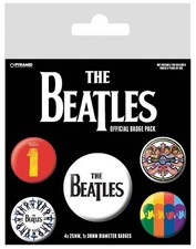 Image of The Beatles (Black) Badge Pack