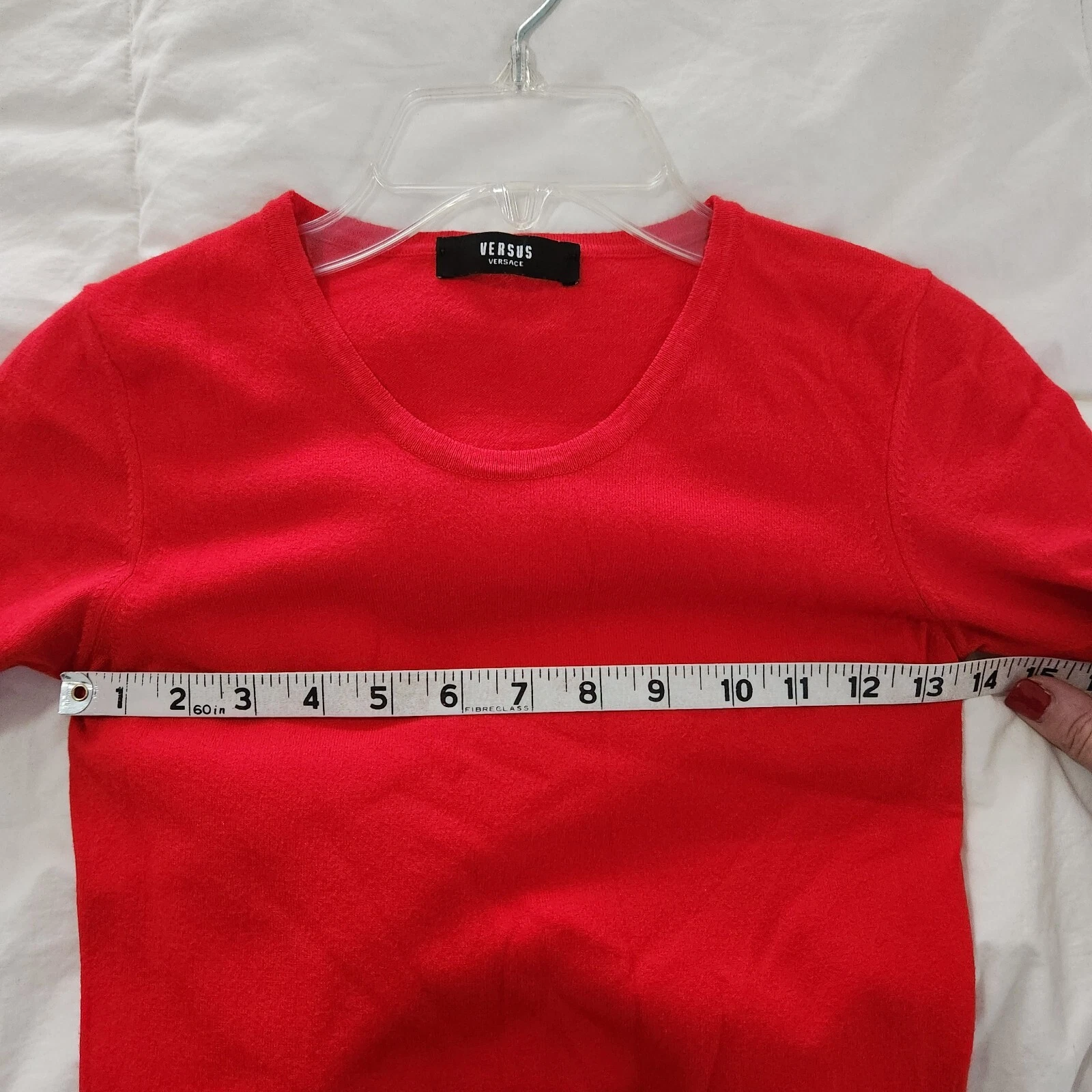 abito versus versace taglia small rosso nero maglia LEGGI