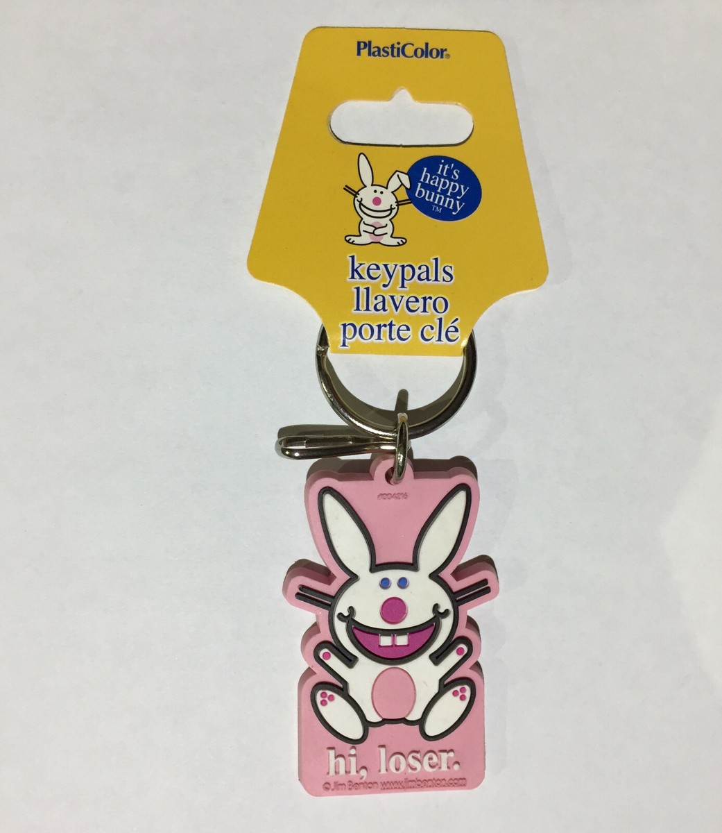 Happy Bunny Decal and/or Key Chain with Zipper Pull | eBay
