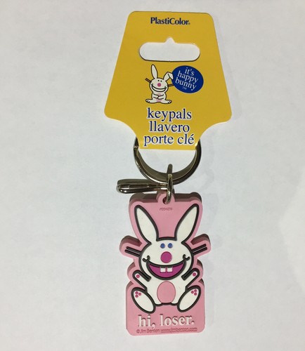 Happy Bunny Decal and/or Key Chain with Zipper Pull - Picture 3 of 10