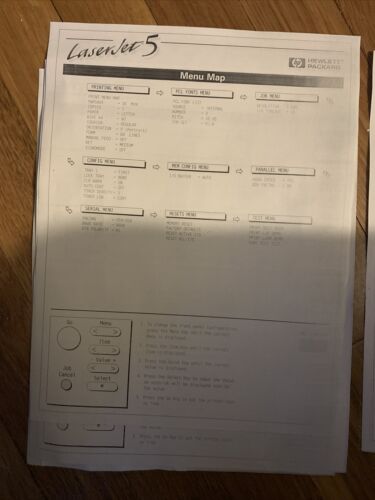 Vintage HP LaserJet 5 C3916A Drucker monochrom funktioniert mit Toner Vintage Retro Antik - Bild 9 von 11