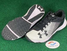 New Under Armour Yard Baseball Turf Training Shoes Cleats Black White 8 3000356