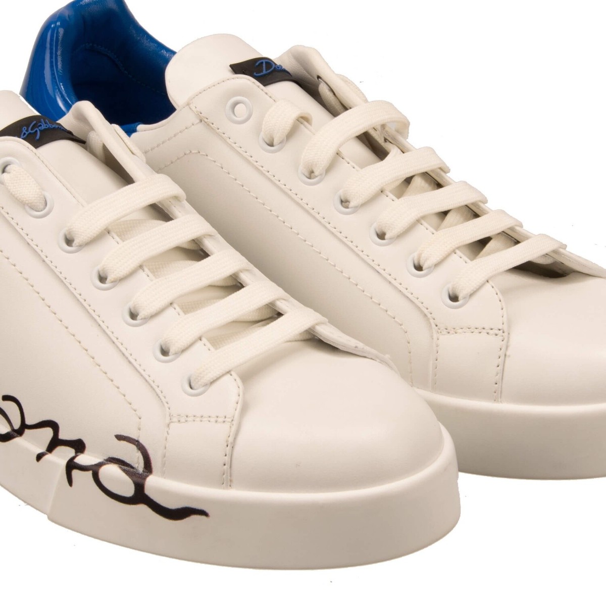 Dolce & Gabbana F8V57TGDC7SW0800 関税送料込 DOLCE & GABBANA Low-Top Sneaker Shoes PORTOFINO Light Logo