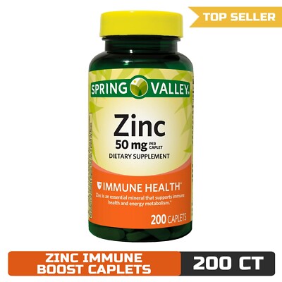 Spring Valley Zinc 50mg Capsule - 200 Count