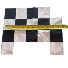 Racing check black and white checkered fabric NASCAR