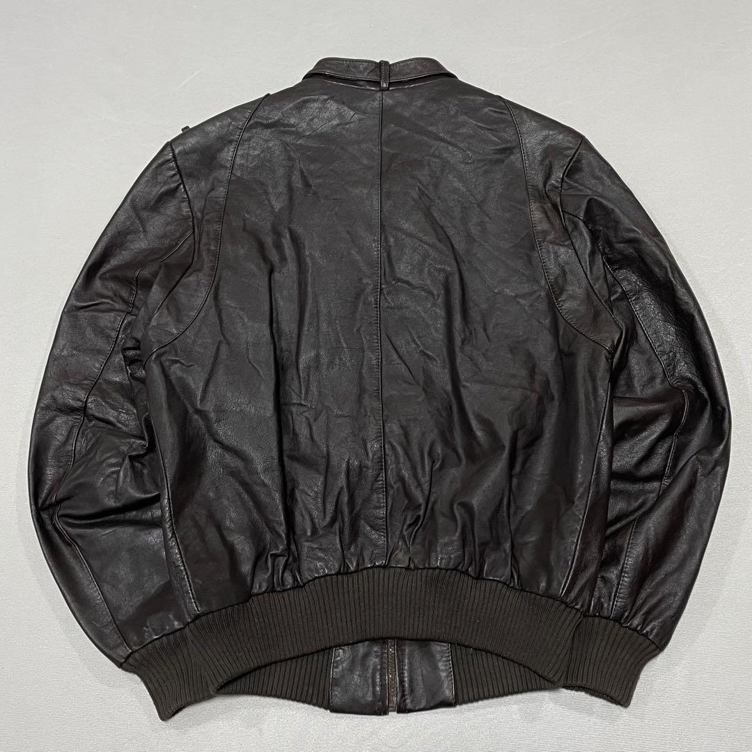 Jacket 90s Vintage G9 Leather Swing Top Short Length Dark