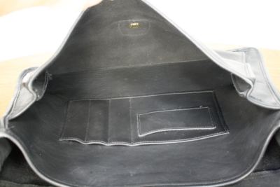 Vintage COACH Beekman Black Leather Briefcase. Natural Glove