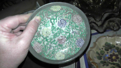 asian bowl japanese porcelain ware acf decorated hong kong
