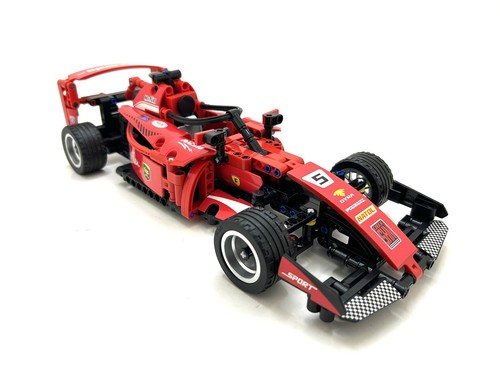 Formula F1 Building Blocks Set 455 Pieces Pull Back Red Race Car 1:18 DIY - Picture 8 of 23