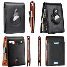 Slim Mens Wallet with Money Clip Leather RFID Blocking Bifold Credit Card Holder