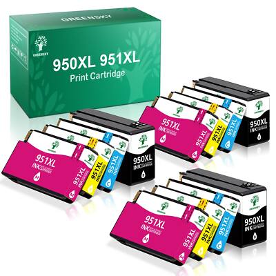 12 PK 950XL 951XL Compatible Ink Cartridges For HP OfficeJet 8100 8600 8610 8615