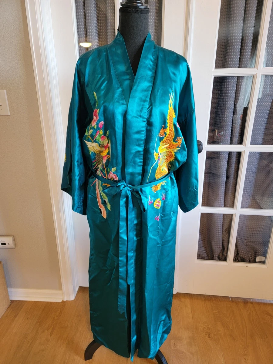 Vintage silk robe cheap