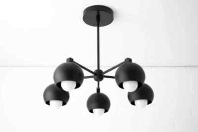 Modern Metal Fixture Round Shade Ceiling Lights Kitchen Lamp - Light Fixture