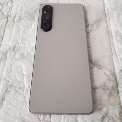 SONY Xperia 1 V 256GB SIM-free A301SO Platinum Silver used item from japan