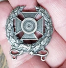Sterling Silver Army Expert Marksman Pin Medal Vintage Military WWII