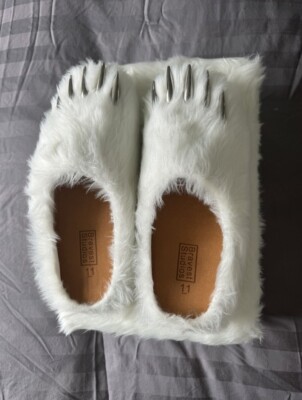 Bravest studio white bear claw new 11 Bravest Studios White Bear Claw Mules | Mens Sz 12 | Silver  main image 4