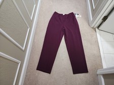 Koret NWT Vintage Burgundy Stretch Elastic Waist Pants Women's Regular 14