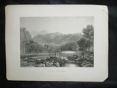 Turner Rokeby 1800s Engraving Etching - Wycliffe Near Rokeby by J M W Turner | eBay