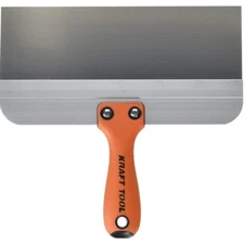Kraft Tool Deluxe Drywall Taping Knife, Stainless Steel 10" x 3" Made in the USA