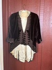 Edwardian Parisian Embroidered Velvet Coat 1500 OBO