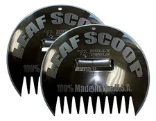 NEW BULLY TOOLS SET PAIR 14.5 INCH POLY LEAF SCOOPS LEAF PICK-UP TOOL 7774904