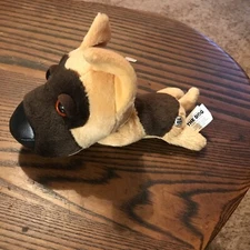 THE DOG Artlist Collection Brown Dog German Shepherd Stuffed Plush Toy Small 6”