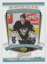 JORDAN STAAL Penguins 2006-07 Upper Deck MVP Super Scripts Rookie #301 SP RC /25
