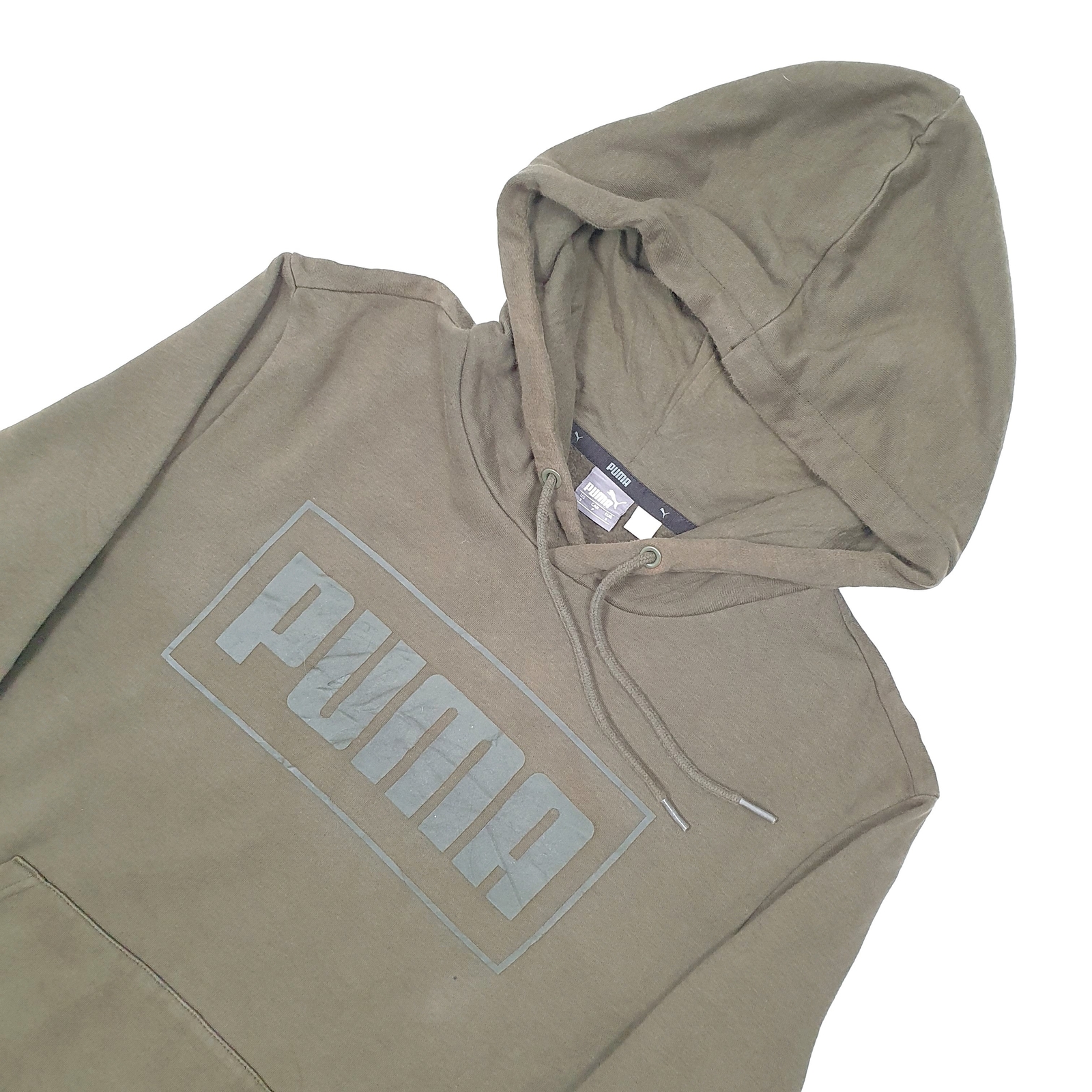 Mens PUMA Cotton Hoodie Jumper Sweatshirt S image 2
