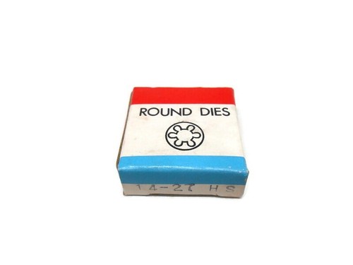 #14-27 x 1" OD Round Adjustable High Speed Steel Die Right Hand NEW JAPAN Made - Afbeelding 2 van 2