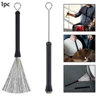 1pc Retractable Jazz Drum Brush Adjustable Spread Steel Wire Hangable Drum Stick