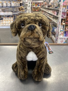 stuffed brindle boxer dog