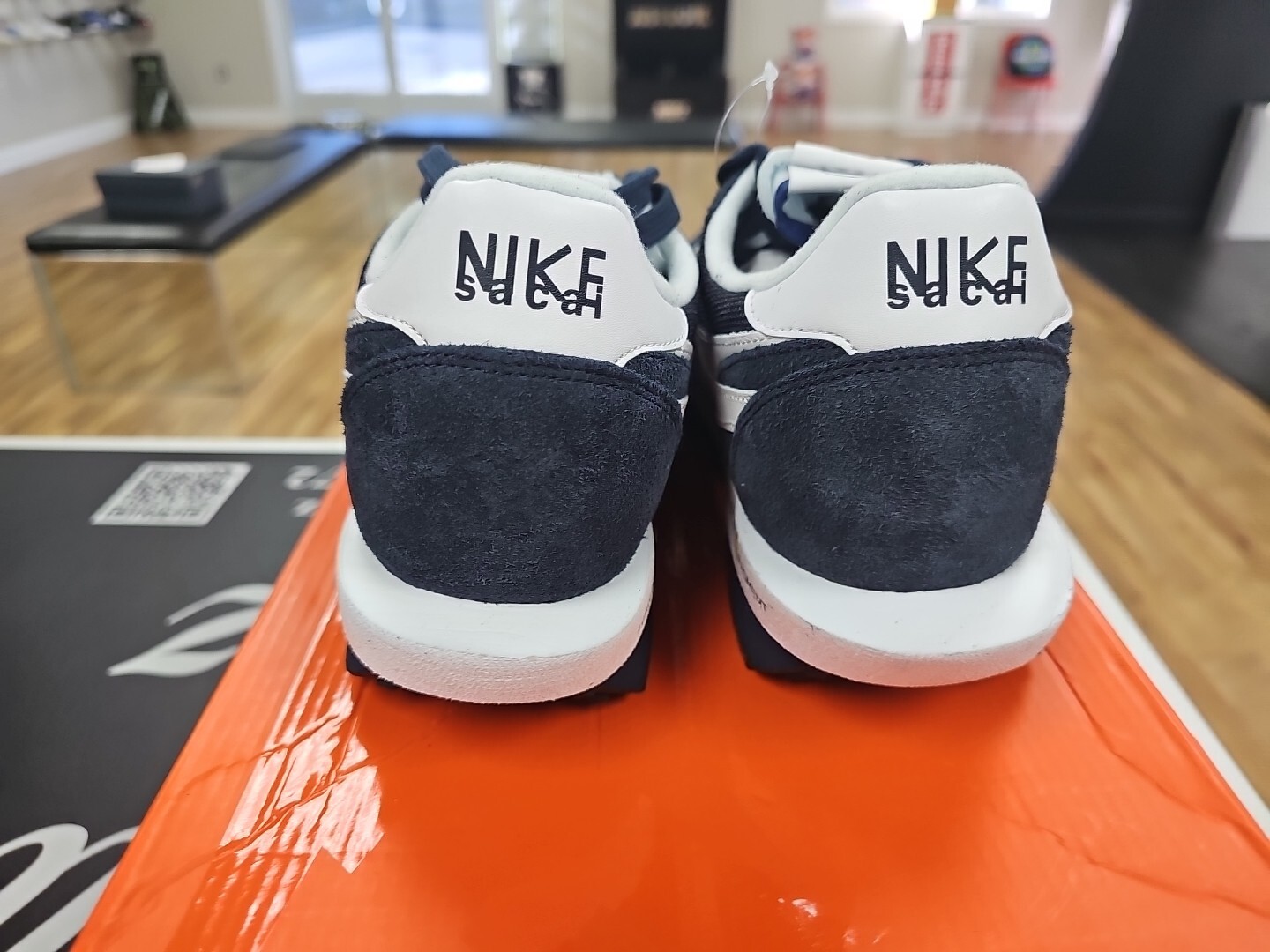 SACAI X NIKE Nike LDV Waffle x Fragment Design x sacai basse"" blu annerato"" taglia 12 NUOVE