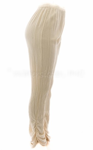 WATERSISTER Cotton Gauze RUTHI Ruched Slim Pant 1(S/M) 2(L/XL)3(1X) oh my COLORS - Picture 15 of 28
